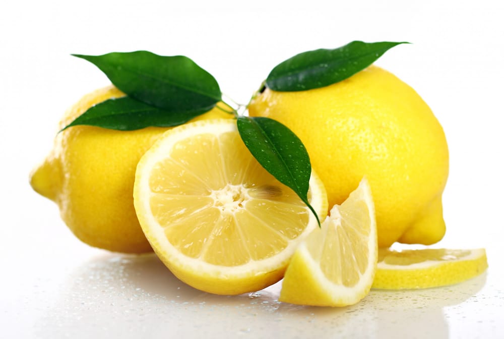 lemons whole and in cut pieces