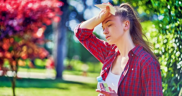 A girl in sunheat: heatstroke symptoms, causes and prevention in hindi