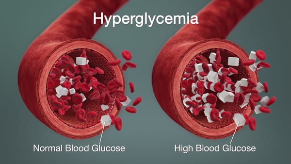 normal and high sugar in blood